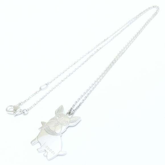 GUCCI French Bulldog Necklace in 925 Sterling Silver for Women, 294636 - Picture 3 of 8